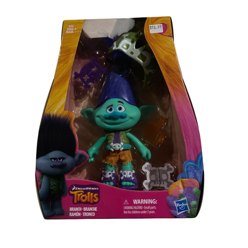 DreamWorks Trolls Branch Hasbro Grumpy Troll Doll 9-Inch Figure New in Package